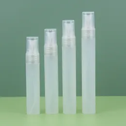 15 ml mini parfym penna form fin dim spray flaska frostat plaströr pp atomizer 20 ml 30 ml penna typ parfymspray flaskor