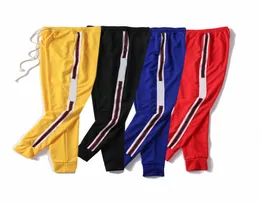 Mens Luxury Jogger Pants New Drawstring Sports Pants High Fashion 4 Colors Side Stripe Designer Joggers I1NN6371653