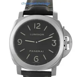 Mens Luminors Marina tittar på Panerai -armbandsur UTOMATIC MOTION WACKS PANEREISS LUMINORS BASE PAM00112 Rostfritt stål Datum 44mm män 039S Mecha AMZT