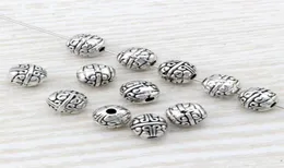 MIC 100PCS Antique srebrny stop Znakomite koraliki dystansowe 75x8 mm pasuje do europejskiego w stylu bransoletka Naszyjnik D314371297