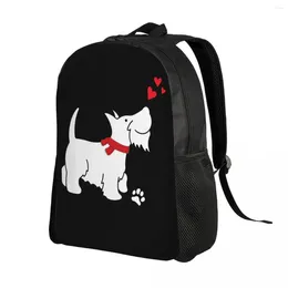 Rucksack Scottish Terrier Love Rucksäcke für Männer Frauen Wasserresistent School College Scottie Hundetasche Druckbuchbag