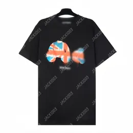 Palm 24SS Summer Letter Printing Broke Beheaded Flag BEAR Logo T Shirt Boyfriend Gift Loose Oversized Hip Hop Unisex Short Sleeve Lovers Style Tees Angels 2208 ENY