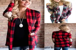 Fashionnew Spring Outwear Women Cardigan Casual Contrast Casual Plaid Long US Europe Outwear Outwear Top Clothing5314243