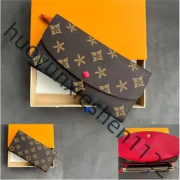 2023 M60697 Emilie Long Cardholder Wallet Bag 4 Credit Slots Luxury Designer Purse Classic Wallets Card Holder Fashion Key Pouch Women Man Keychain Coin Pures Pags