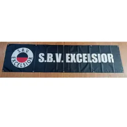 Tillbehör Holland SBV Excelsior Flag Black 60x240cm dekorationsbanner för hem och trädgård