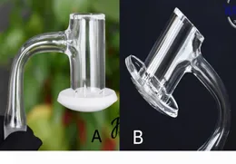 2021 blender quartz banger opaque white nail smoking fully weld beveled edge flat top water bong for dab rig7085486