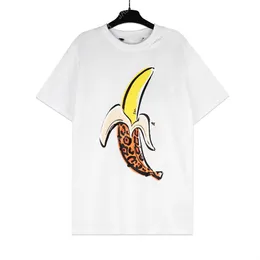 Palm 24sss Summer Letter Imprimir leopardo Banana Logo Tir shirt namorado presente solto hip hop hop unissex manga curta amantes de estilo tees anjos 2211 dly