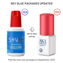 Eyelashes 1 Bottle Sky S+ Plus Glue for Eyelash Extension Original Korea 5ml Professional 1s Fast Drying Strongest False Lash Adhesive