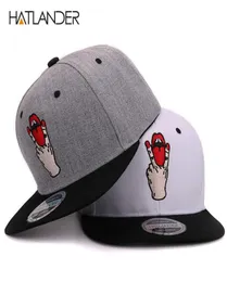 Hatlander Fashion Snapback Baseball Caps Bboy Gorras Planas Bone Snapback Hap