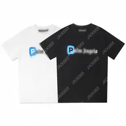 Letni druk Letter Palm 24ss Drukowanie tylko dla logo plz thirt chłopak prezent luźne ograniczone hip -hop unisex krótkie tuleżki w stylu TEES Aniołów 2200 vnw