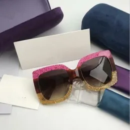 0083 أزياء النظارات الشمسية الفاخرة نساء 039s مصمم العلامة التجارية للأزياء 0083S Square Summer Style Frame Frame عالي الجودة الأشعة فوق البنفسجية P1726058