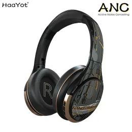 Headsets ANC Gaming Headset Studio Wireless Headphones Stereo Headphones Active Noise Cancellation Game Music Player with Microphone J240508