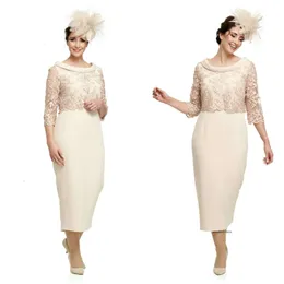 Modest JoyceyoungCollections Jewel Halve of the Bride With Jacket Lace Applique Mother Dress Formal Evening Dales 0508