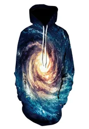 Men039s Sweatershirt Novo 3D Galaxy Planet Imprimir bolso com capuz Round Neck Trend Sorthirt Boutique Man039s Hoodies Tops5385880