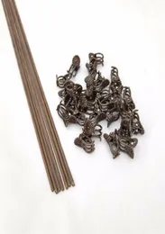 50pcs Kunststoff Orchidee Clips 10pcs Pflanzenstütze Fixed Drahthalterung Gartenblütenrebenclips für Stiele Stiels 2560352