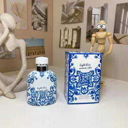 Top Perfum Men Brand Body Body Spray Colonia Blu chiaro 125 ml maschio Naturale Long Long Pleasant Fragrance Luxury Affascinante profumo per regalo 4.2 Fl.oz all'ingrosso