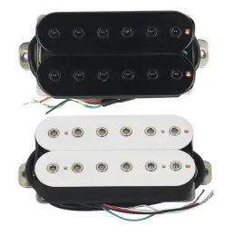 Acessórios Fluste Alnico 5 Guitar Bridge Pickup Double boble Humbucker Pickup 14k 4Wires, preto ou branco