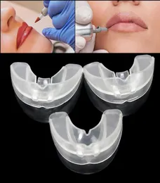 5pcs halb dauerhaft Tattoo Floating Lip Mund Guard Tooth Sockel mit Gehäuseschachtel für Lippen Tätowierungen Tebori Auxiliary Supplies Sockel 2785360