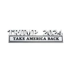 Decorazione per feste Metal Trump 2024 Porta l'America Back Auto Badge Adesivo 4 colori Droping Delivery Home Garden Festive Event Event FY5887 11 LL