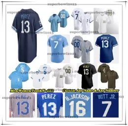 KC Baseball Jersey Salvador Perez Bobby Witt Jr Bo Jackson Vinnie Pasquantino MJ Мелендес Майкель Гарсия Джордж Бретт Хантер Ренфро Коул Раганс Кайл Исбель Роял 4xl