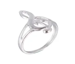 Treble Clef Knuckle Ring In Silver Musical Notes Rings for Women Minimalist Hipsterfor Girl Hollow Music Note Rings Jewelry6473566