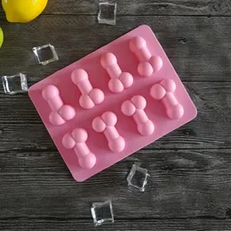 Sexy Durable Ice Cube/Cake Mold Silicone Baking Mold Bakeware 8 Grids Handmade Creative Bakeware Tool for Home