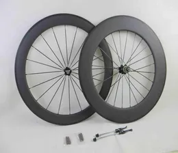 Rodas de bicicleta de carbono dianteiro 60mm mais traseiro de 90 mm de freio de basalto Clincher de bicicleta tubular de ciclismo de bicicleta de bicicleta de bicicleta Novatec Width3722028