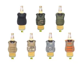 İçecek Koozie Vest Askeri Molle Mini Bira Kapağı Yelek Soğutucu Kollu Ayarlanabilir Omuz Kayışları Bira Kapağı Bar Parti Dekorasyonu 1776484