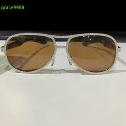 Горячие продажи 925silver с VVS Moissanite Diamond Sunglasses Солнцезащины Diamond Men Melless Metal Sunglasses