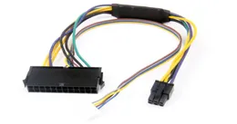 ATX 24 Pin bis 2Port 6Pin Netzteilkabel Motherboard -Anschluss -Adapterkabel für HP 8100 8200 8300 800G1 Elite 30 cm 18AWG 100pcs4230396