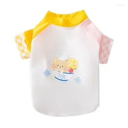 Hundkläder skjorta sommar husdjurskläder t-shirt schnauzer kappdräkt katt Yorkshire pomeranian poodle bichon valpkläder