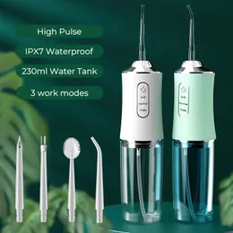 Jet acqua dentale irrigatore portatile per utensili odontoiatria per la pulizia della pulizia di 360 ° ugelli di rotazione del filo di raccolta dell'acqua orale 240508