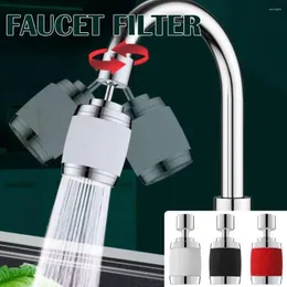 Küchenarmaturen Dreigang-Wasserhahn-Filter-Becken Einstellbarer Verlängerung Anti-Splash-Badezimmer-Belüftungsanschluss K1J9