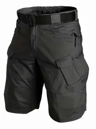 メンズショーツUS US Plus Summer Mens Multi Pocket Shorts Outdoor Hunting and Fishing Goods Shorts Tactical Shorts Waterproof and Quick Drying J240507