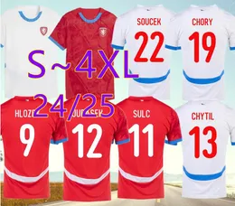 S - 4XL new Czech Republic soccer Jerseys2024 Euro Cup National Team Home Away Football Shirts Kit NOVOTNY BERGER CHYTIL SCHICK HLOZEK Antonin SADILEK LINGR