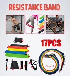 VIP 17 PcsSet Latex Resistance Bands Crossfit Training Exercise Yoga11760536