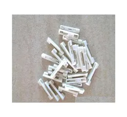 1000 Pcs Pure White Plastic Bar Safety Pin Id Badge Crafting Back Suit For Brooch Diy Craft 3Zd1K 2Nnxs6616756