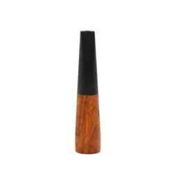 HoneyPuff Premium Ebony Wood Smoking Pipe Creative Filter Wooden Pipe Tobacco Cigarette Holder Standard Size Cigarettes Pocket Siz5463940