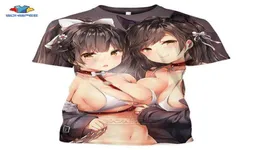 SONSPEE Summer Sexy Body Cartoon Loli Tshirt Man 3D Print Anime Game Azur Lane T Shirt Women Gym Odzież HARAJUKU TOP x1573586