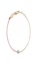 Очарование браслетов B01001B блестящие стоки с кристаллами кристаллы циркон красный браслет красная веревка. Плетка