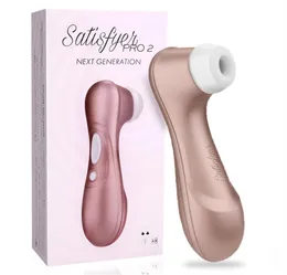 Tillfredsställande pro 2 sugande vibrator silikon g spot clitoris stimulator bröstvårta sucker erotiska kvinnor vuxna sex leksaker252r3305080