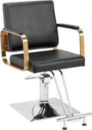 Schönheitssalon -Spa -Ausrüstung mit Hochleistungshydraulikpumpe, einstellbare Höhe 360 ° für Friseur Shop -Stylistin, max. 330 lbs (schwarz)