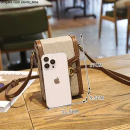 براون الهاتف الكلاسيكي حقيبة أزياء مصمم الأزياء سيدات iPhone 14 13 11 Pro Max Phone Case Leather Leather Bags Multifunction