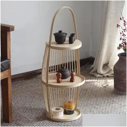 Мебель для гостиной боковой стол китайский бамбуковый чай модель вилла с двойным полом кофейер -дизайнер японской ручной доставку дома gard otbyp