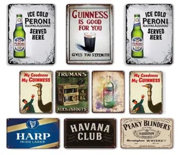 2021 Bar Pub Wall Shelves Decorative Plaques Tin Sign Vintage Beer Brand Poster Metal Signs For Rustic Home Kitchen Living Room Pu8985248