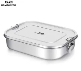 GA HomeFavor Custom Lunch Box для детского пищевого контейнера Bento Box 304 Top Grade Hanganuess Steel Heress Thermal Metal Box Stock SH14667642