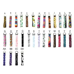 Wristlet Favor Neoprene Keychains Lanyard Party Fashion Long Printing Keychain Decorative Pendant Girls