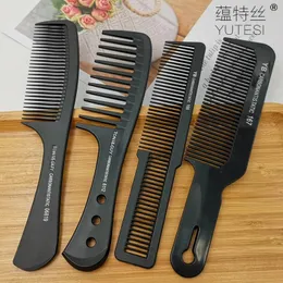 Check Plastic Barber Comb Черный сгущенные волосы Crow Cimb