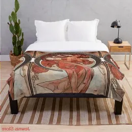 Adult Dance Bed Alphonse Kids Nouveau Girls Joubw Litography Blanket Mucha 1898 Blankets Crib Art Baby Boys Fleeceon Throw Gift258l Cou Drec