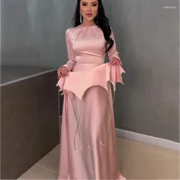 Roupas étnicas Ramadã Eid Satin Abaya Islã Vestido Muslim Roupos de Oração Africanos Vestidos para Mulheres Robe Musulmane Femme Vestidos Para Mujer